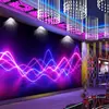 Papel de parede box bar ktv 3D Tecnologia Tridimensional senso imitação tecido de parede luminoso hotel clube bar de internet salão de dança papel de parede