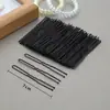 Acessórios de Cabelo Presilha de Cabeça Grampo de Cabelo Preto em Forma de U Grampo de Cabelo Grampo de Cabelo Grosso Ferramenta de Fixação com Cabeça de Bola Presilha em Forma de U Acessório de Cabeça