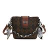 Bolso de Mano para Mujer Transfronterizo Nueva Moda Estampado con Letras Bolso Cubo Textura de Alta Gama Retro Bolso de Hombro Cruzado