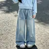 Conjunto de Dos Piezas de Moda Coreana Dulce Lindo con Sudadera de Manga Larga y Pantalones Anchos de Estrella para Niños Mayores - Primavera y Otoño 2026