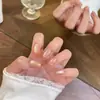 Esmalte de Uñas Rosa Translúcido Ojo de Gato Tamaño Único Producto Semi-Terminado Ojo de Gato Hecho a Mano Removible DIY Esmalte de Uñas Portátil Color Nude Blanqueador