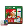 Libro de dibujos navideño transfronterizo para niños, libro de pintura a la acuarela, libro para colorear, regalo de colorear y garabatear de dibujos animados para jardín de infantes