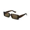 Gafas de Sol Cuadradas Pequeñas de Marco Delgado de Moda Europea y Americana Más Vendidas de Amazon para Hombres y Mujeres, Gafas de Sol de Alta Gama con Monturas de Carey Verde Fluorescente