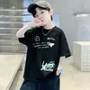 Camiseta de Manga Corta Dopamine para Niños Ropa de Verano 2026 Nuevo Top Infantil Camiseta Trendy de Algodón Puro de Manga Media para Niños