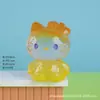 Nueva decoración de artesanía de resina de gato facetado con degradado de cristal lindo translúcido figura de juguete creativa de moda adorno de escritorio