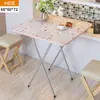 Mesa Plegable Mesa de Comedor Mesa de Comedor Portátil para Dormitorio Mesa Auxiliar Doméstica Simple para 4 Personas 2 Hogares Pequeños