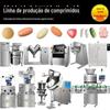 Em estoque probióticos comprimido doce linha de produção de frutas e vegetais enzima comprimido fazendo máquina de bebida sólida comprimido equipamento