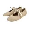 Zapatos Mary Jane Versátiles con Lazo Cómodos y de Moda Estilo Francés, Zapatos Casuales Bajos de un Solo Color Estilo Europeo y Americano, Zapatos de Ballet
