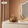 Rack de Armazenamento de Mesa para Banheiro de Luxo Doméstico Rack Giratório de Armazenamento de Cosméticos para Banheiro Quarto Caixa de Armazenamento de Joias