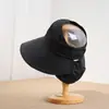 Sombrero de Sol de Verano para Mujer con Parte Superior Vacía Protección Solar Sombrero de Sol Ala Ancha Protector de Cuello Chal Sombrero de Sol Moda Versátil Hace que la Cara Parezca Más Pequeña Sombrero de Pescador