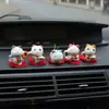 Gato da Sorte pequena decoração Mini tamanho pequeno Fofo cerâmica sala de estar armário de vinho armário de TV decoração de casa decoração de carro
