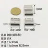 Hebilla DIY Hecha a Mano de Aleación de Zinc para Cordón Plano de Cuero, Hebilla Magnética, Hebilla Plana, Hebilla para Cordón, Hebilla Magnética, Hebilla para Cordón de Cuero, Accesorios para Pulseras