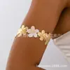 Joias Transfronteiriças Europeias e Americanas, Anéis de Braço Aberto com Flor Colorida em Gotejamento de Óleo, Adequados para Mulheres Usarem em Feriados Diários
