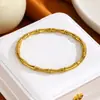 Suministro Especial Transfronterizo Acero de Titanio Abrible Pulsera de Mano Hidráulica de Alta Gama para Hombres y Mujeres 18K Sin Decoloración Joyería de Moda al por Mayor