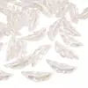 Pulseira Colar Pingente Pena Colorida Eletrodepositada em Acrílico, Pingente de Celular, Joias DIY com Contas, Materiais