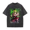 Camisetas casuales, versátiles y de moda para hombre y mujer, holgadas, de marca, con estampado digital retro de anime Broley.