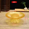 Plato de Ofrenda de Frutas para Buda, Ofrenda a Guanyin, Plato de Vidrio con Pie Alto, Plato de Ofrenda para Templo, Utensilios Budistas, Ofrendas para el Hogar, Fruta