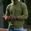 Malhas masculinas transfronteiriças em estoque inverno 2026 novo suéter masculino de tricô trançado slim-fit atacado blusas masculinas da moda