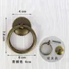 Anillo de Tirar de Cobre Estilo Chino Imitación Mueble Puerta Anillo Redondo Anillo de Cobre Simple Cajón Gabinete Armario Tirador Tirador