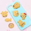 Galleta de animal de dibujos animados de Harajuku DIY accesorios para el cabello anillo para el cabello para niños accesorios para horquillas crema goma material para funda de teléfono