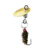 Grupo de pesca de micro-objetos com anzol de mosca Luya, sementes de melão com lantejoulas rotativas, modificação de terno, simulação de perca branca com boca de cavalo, isca Luya