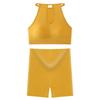 Novo Sutiã Esportivo Europeu e Americano Sem Aro Feminino para Corrida à Prova de Choque Levanta e Junta com Recorte Beleza nas Costas Yoga Roupa Íntima Esportiva