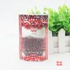 Bolsa autoportante autosellante de aluminio lavado mate para impresión, embalaje de alimentos para frutos secos, punto 100/bolsa