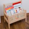 Estantería de Almacenamiento Personalizada de Ratán y Madera Maciza Cesta Extraíble para Revistas Decoración de Estudio Infantil Estantería para Libros