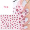 Transfronteiriço fonte nail art adesivo ins popular laser 3d estrela do prego adesivo glitter efeito unha