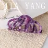 Pinza para el Cabello Gruesa de Acetato Retro Estilo Francés, Pinza de Tiburón Elegante y Sencilla, Accesorio para el Cabello Pasador Estilo Coreano