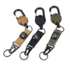 Llavero de Mochila Clip Trasero Hebilla de Fácil Extracción Hebilla de Resorte Conveniente Hebilla Negra para Exteriores Hebilla Retráctil Automática Gancho de Fácil Extracción