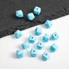 8 * 10mm acrílico colorido cubo açúcar multi-corte geométrico losango furo passante contas soltas DIY pulseira chaveiro acessórios