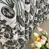 Cortinas Jacquard Vintage Florales Leiano Nuevo Estilo Pastoral Francés Chenilla Alto Oscurecimiento Lujo Ligero para Sala de Estar y Dormitorio