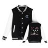 Chaqueta de Béisbol con Temática de Manga Japonesa, Uniforme de Béisbol de Manga Larga para Otoño, Chaqueta Casual Holgada Estilo Oversize para Pareja