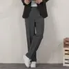 Pantalones Blancos de Alta Calidad para Hombre Verano Nueva Moda Dipper Holgados Pierna Ancha Estilo Coreano Casual Rectos