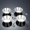Tigela Sierra Portátil de Aço Inoxidável para Exterior, Copo de Água, Xícara de Chá, Especial para Acampamento Piquenique -203.999999999% de desconto Conjunto de Utensílios de Mesa Camada Utensílios de Cozinha