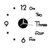Reloj de pared con pegatinas de espejo digital chino e inglés, reloj de pared DIY, reloj de pared creativo, reloj simple, reloj acrílico