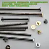 Bolsa de Platino Tubo Super Largo Varilla de Hierro Accesorios Hebilla de Mango Anillo Dorado Plateado Tuerca de Anillo Tornillo de Mano Hebilla de Rueda