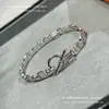 Pulsera V Gold Love Home Cerdo Nariz Oro Blanco 18K H Incrustada Completamente con Diamantes Cierre Letra Q Moda Pulsera de Gama Alta Suministro Directo Regalo