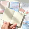 Ilustração Artística Desenho Animado Transparente Pequena Capa Plástica Caderno Mini Portátil de Bolso Caderno de Anotações Portátil