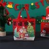 Bolsas de regalo de Navidad en stock transfronterizas, bolsas de manzana para Nochebuena, bolsas de caramelo con cordón, bolsas de embalaje de Papá Noel