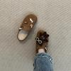 Oso Galleta de Dibujos Animados Sandalias Birkenstock Moda Otoño e Invierno Estilo Retro Ropa Exterior Cálida Medias Zapatillas para Niñas