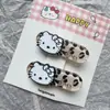 Moda Coreana Gatinho Oval Grampo de Cabelo Estilo Ins Presilha Bico de Pato Versátil de Alta Qualidade Desenho Animado Franja Clipe Lateral