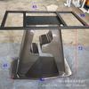 Suporte para Perna de Mesa de Mármore Perna Laje de Rocha Perna de Mesa Aço Inoxidável Pé de Titânio Titânio Preto Espelhado Hotel Sala de Estar Estilo Luxo Leve