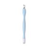Nail Art Double Head Dead Leather Fork Silicone Sticker Press Pen Magic Mirror Pó Aço Inoxidável Dead Leather Push Hand Care Tool