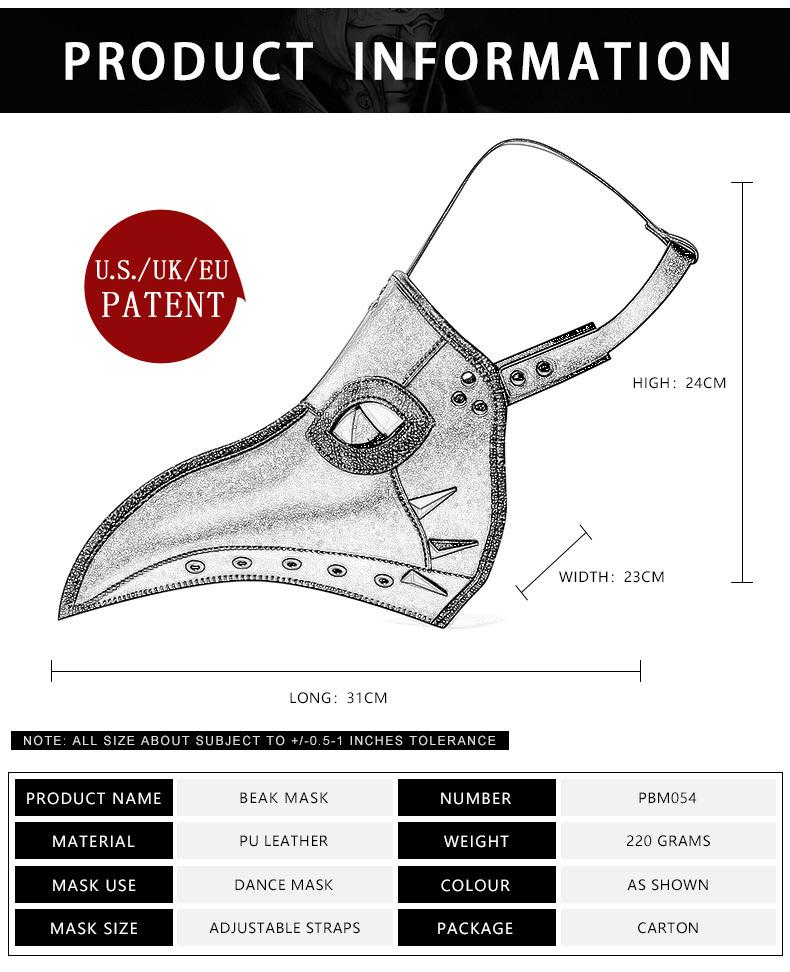 PBM054尺寸表 English