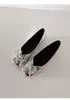 Zapatos Planos con Lazada Estilo Francés para Mujer, Nuevo Diseño Primavera 2026, Zapatos Planos de Punta Cuadrada Poco Profundos de Nicho, Bailarinas