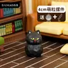 Talla Original de Madera de un Gato Sentado, Figura de Dibujos Animados Creativa, Juguete Pequeño Sorpresa en Cápsula, Colgante Llavero para Bolsa