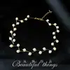 Nuevo Collar de Novia Estilo Coreano con Perlas Artificiales, Cadena para Clavícula con Lazo, Pedrería, Accesorio de Cuello de Vestido de Novia Moderno y Versátil
