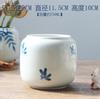 Fábrica nova recomendo pintado à mão azul e azul antigo grupo de pilha grande diâmetro suculenta planta vaso de cerâmica mesa verde planta vaso